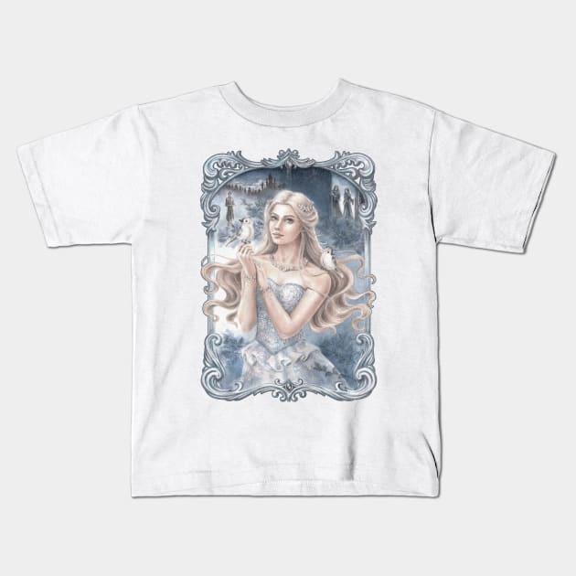 Cinderella Kids T-Shirt by The Fantastic Art Shop